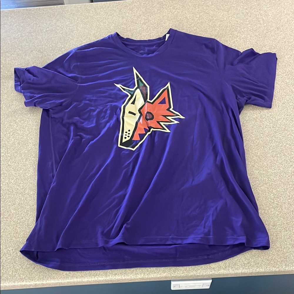 .Adidas Purple Short Sleeve Tee with Graphic Design 2XL